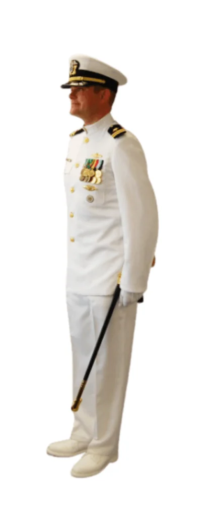 navy officer full dress whites
