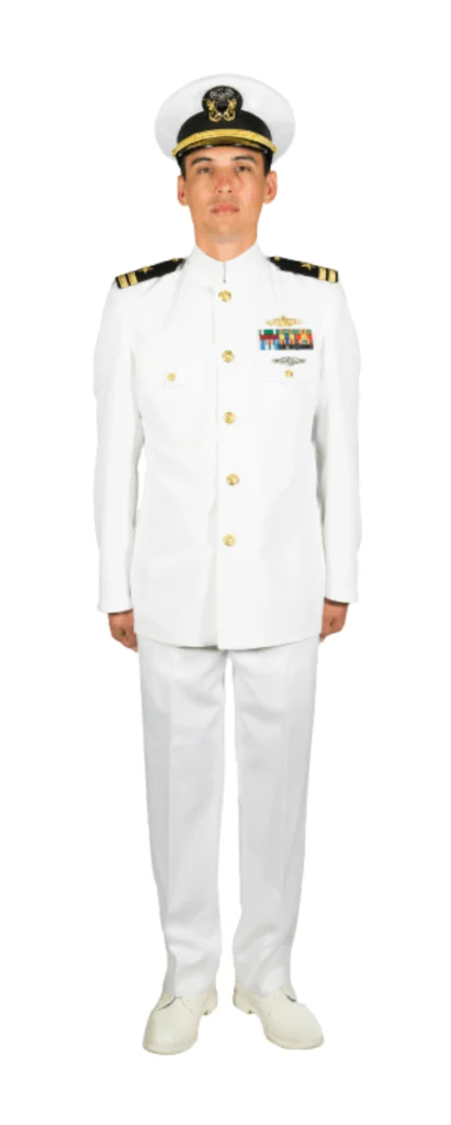 navy officer service dress whites