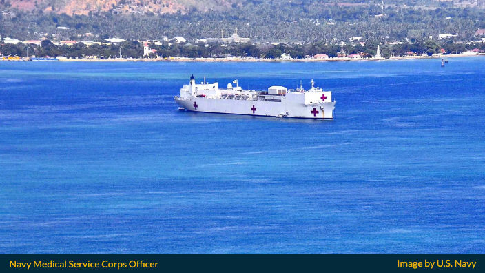 Hospital Ship-Navy Medical Service Corps Officer Image 704X396